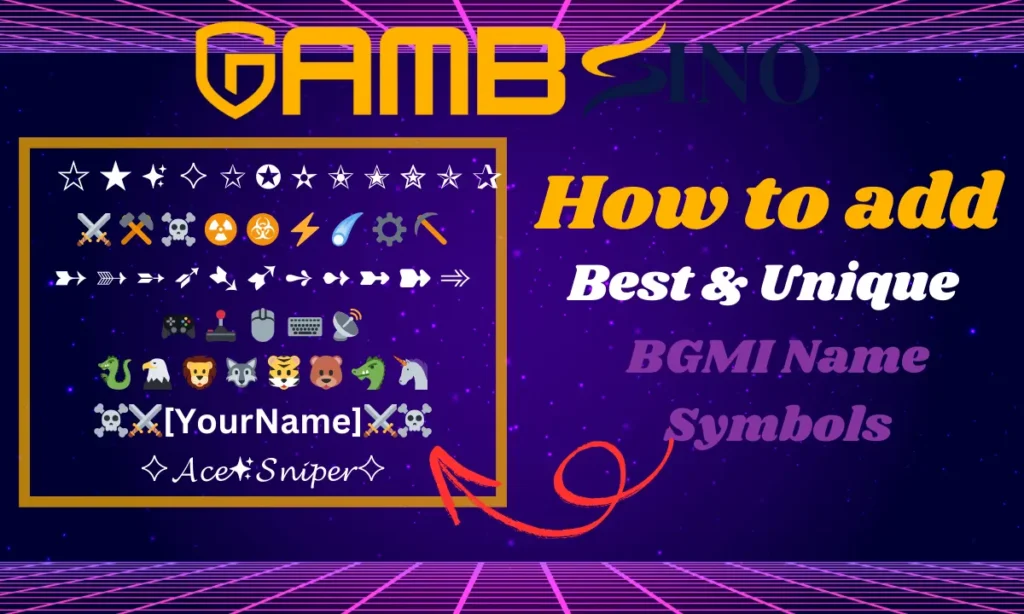 BGMI Name Symbols