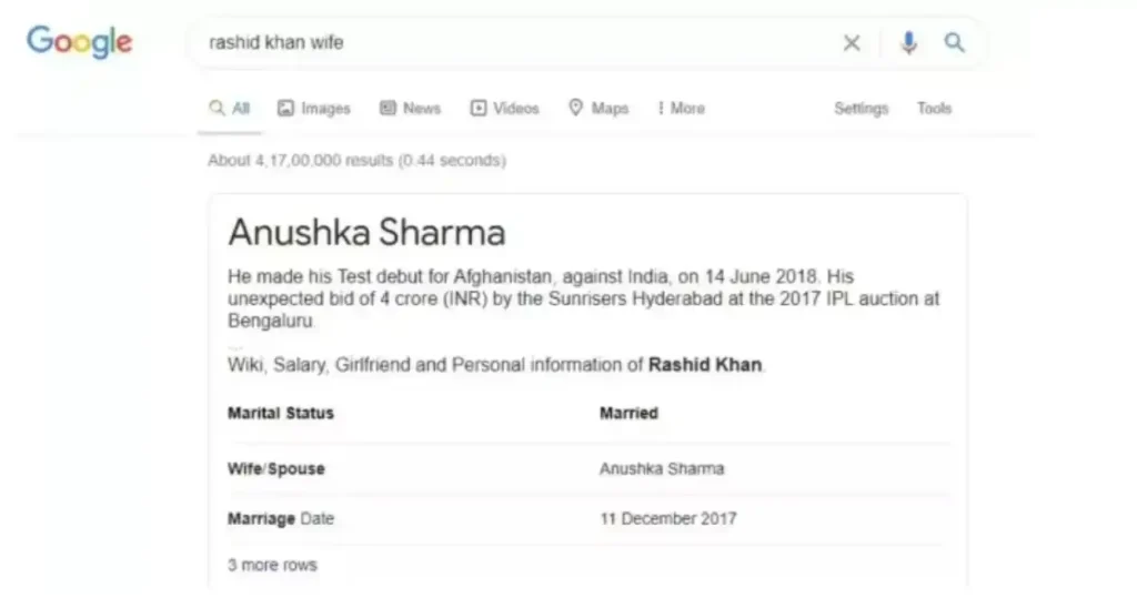 Rashid Khan Wife