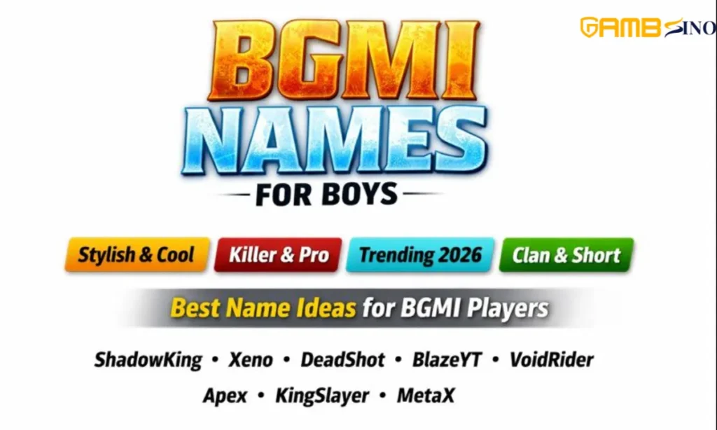 BGMI Names for Boys