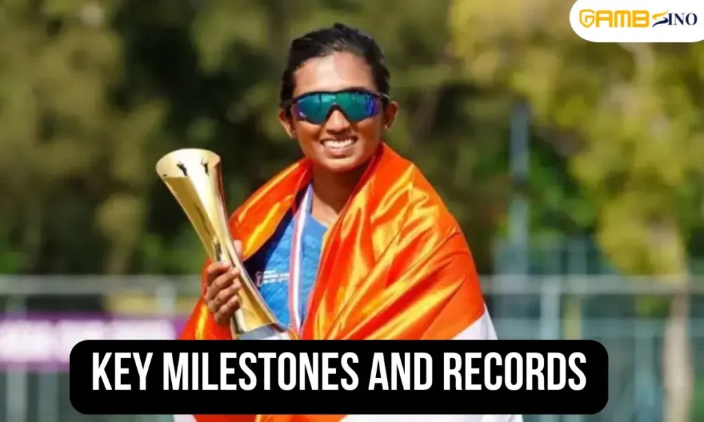 Vrinda Dinesh Key Milestones and Records