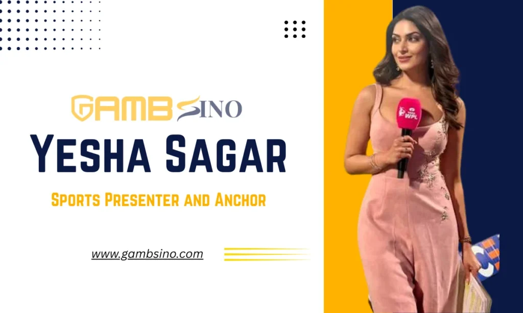 Yesha Sagar as a Sports Presenter and Anchor