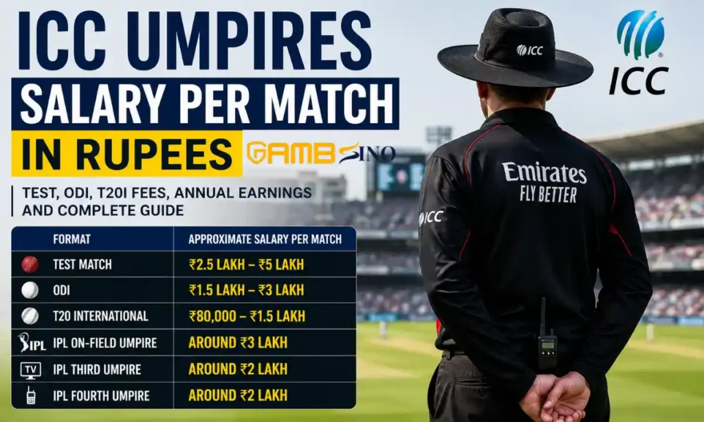 ICC Umpires Salary Per Match in Rupees