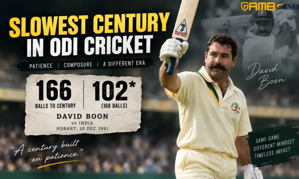 Slowest Century in ODI Cricket