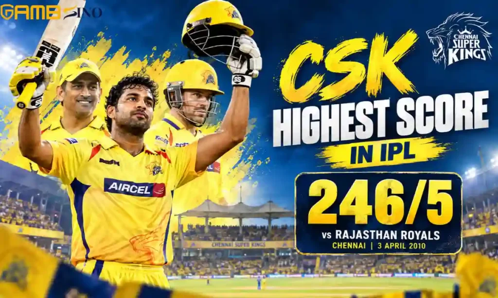 CSK highest score in IPL